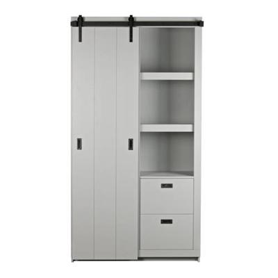 vtwonen Opbergkast 'Slide' met staldeur / schuifdeur, kleur Betongrijs