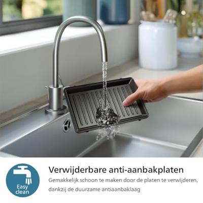 Philips HD2350/80 Tosti apparaat Zwart - thumbnail