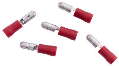 Dresselhaus ronde connector round plug, 4mm insulated, 0.25-1.0 qmm