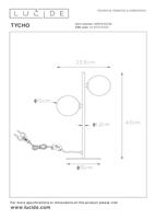 Lucide TYCHO - Tafellamp - 2xG9 - Mat Goud / Messing - thumbnail