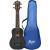 Flight Travel Series TUS35 Black sopraan ukelele met gigbag - thumbnail