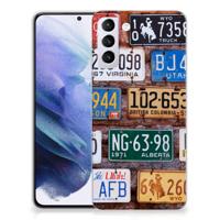 Samsung Galaxy S21 Plus | Siliconen hoesje | met foto Kentekenplaten - thumbnail