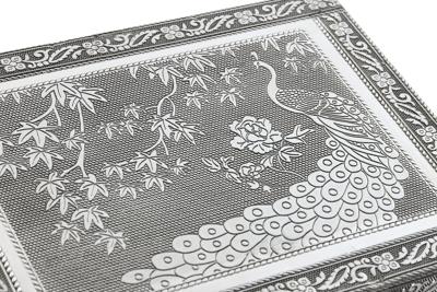 Doos-Juwelenkistje Home ESPRIT Groen Zilverkleurig Hout Aluminium 22,5 x 17,5 x 7,6 cm