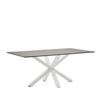 Kave Home Eettafel 'Argo' Iron Moss Keramiek, 180 x 100cm, kleur Wit - thumbnail
