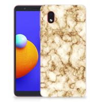 Samsung Galaxy A01 Core | TPU | Siliconen hoesje | Marmer Goud - thumbnail