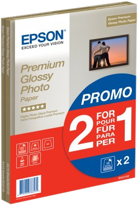 EPSON Premium glanzend fotopapier - 255 g / m2 - A4 - 2x15 vellen EPSON Premium glanzend fotopapier - 255 g / m2 - A4 - 2x15 vellen
