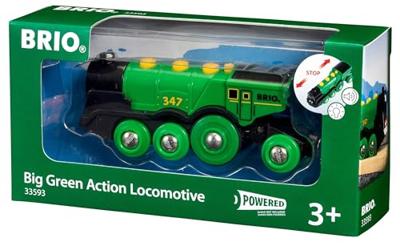 BRIO Big Green Action Locomotive - thumbnail