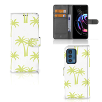 Motorola Edge 20 Pro Hoesje Palmtrees | Portemonnee hoesje - thumbnail