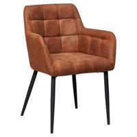 Livingfurn Eetkamerstoel Bronco Cognac 85 x 62 x 64 - thumbnail