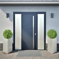 Plantenbakken 2 st driehoek 50x43x75 cm roestvrij staal - thumbnail