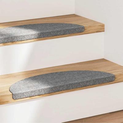 VidaXL Trapmatten zelfklevend 15 st 56x17x3 cm grijs VidaXL Trapmatten zelfklevend 15 st 56x17x3 cm grijs