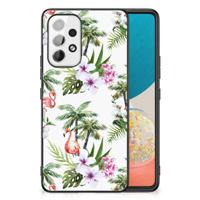 Samsung Galaxy A53 Dierenprint Telefoonhoesje Flamingo Palms - thumbnail