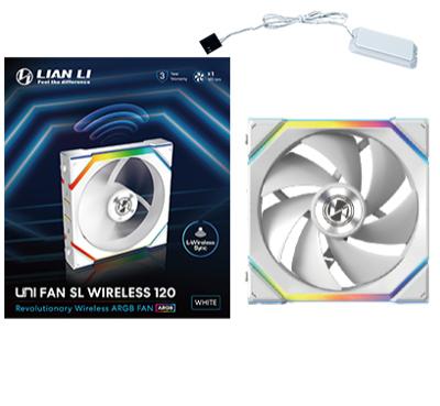 Lian Li Lian Li UNI FAN SL Wireless ARGB PWM Lüfter - 120 mm, weiß PC-ventilator