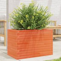 VidaXL Plantenbak 70x40x45,5 cm massief grenenhout wasbruin - thumbnail