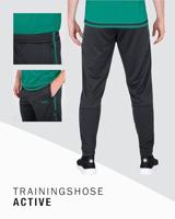 JAKO 8495 Trainingsbroek Active - Antraciet/Turkoois - XL - thumbnail