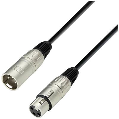 Adam Hall 3 STAR MMF 0050 XLR Verbindingskabel [1x XLR-stekker 3-polig - 1x XLR-bus 3-polig] 0.5 m Zwart