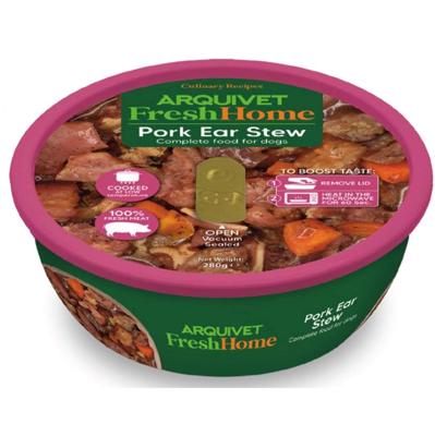 ARQUIVET Fresh Home Pork ear stew - natvoer voor honden - 280g