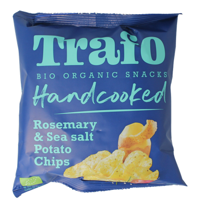 Trafo Chips handcooked rozemarijn himalaya zout bio 40 Gram Trafo Chips handcooked rozemarijn himalaya zout bio 40 Gram