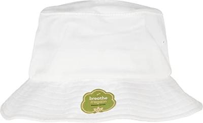 Flexfit FX5003OC Organic Cotton Bucket Hat - White - One Size Flexfit FX5003OC Organic Cotton Bucket Hat - White - One Size