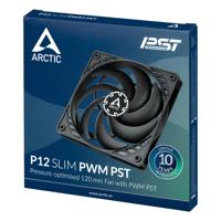 Arctic P12 PC-ventilator Zwart (b x h x d) 120 x 15 x 120 mm - thumbnail