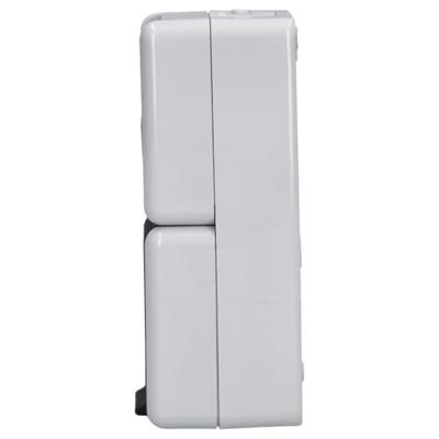Jung 876W Wandcontactdoos Opbouwbehuizing 2-voudig Grijs 1 stuk(s)