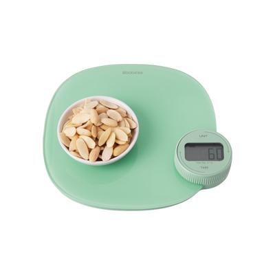 Brabantia keukenweegschaal met dynamo tasty+ jade green