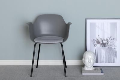 Nohr Eetkamerstoel 'Clentor' Kunststof, kleur Grijs Nohr Eetkamerstoel 'Clentor' Kunststof, kleur Grijs