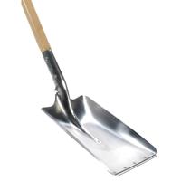 Ballastschop Karlstad vierkant aluminium met slijtstrip - kunststof handvat - thumbnail