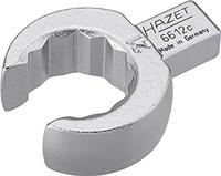HAZET Insteek-ringsleutel · open 6612C-21 · 9 x 12 mm insteekvierkant massief · Buitentwaalfkant profiel · SW 21 mm - thumbnail