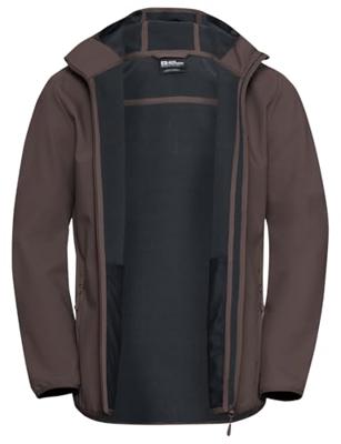 Jack wolfskin Bornberg Hoody Softshell Jas Heren Peat S Jack wolfskin Bornberg Hoody Softshell Jas Heren Peat S