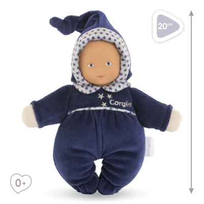 Corolle mon doudou babidoux navy blue starry dreams babypop, 20cm