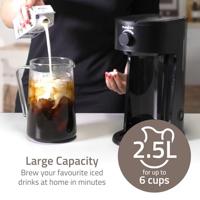 Nedis kaicm200fbk ijskoffie & ijsthee maker filter koffie 2.5 l 6 kopjes zwart - thumbnail
