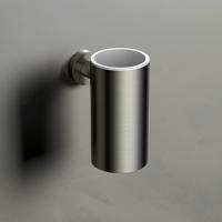 Hotbath Cobber glashouder geborsteld nikkel CBA01GN - thumbnail