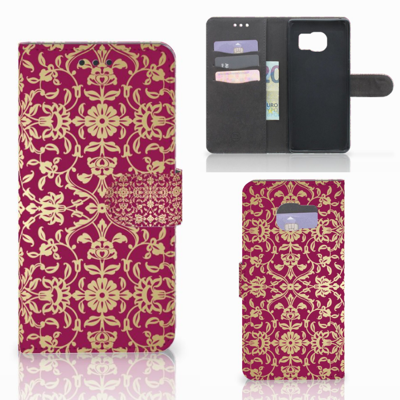 Wallet Case Samsung Galaxy S7 Edge Barok Pink Wallet Case Samsung Galaxy S7 Edge Barok Pink