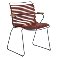 Houe Click Dining tuinstoel met arm Paprika - thumbnail