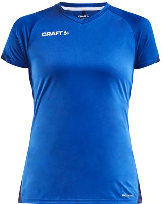 Craft Pro Control Impact dames sport T-shirt (Kleur: donkerblauw/chroma blauw, Maat: XXL) Craft Pro Control Impact dames sport T-shirt (Kleur: donkerblauw/chroma blauw, Maat: XXL)