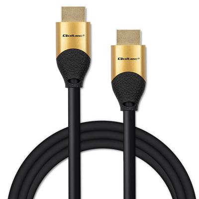 Qoltec 50356 HDMI v2.1-kabel Ultrahoge snelheid 8K | 60 Hz | 28AWG | GOUD | 3m