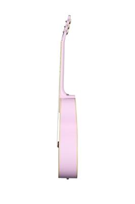 Epiphone Modern Collection J-180 LS Pink elektrisch-akoestische westerngitaar met koffer