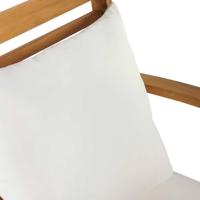 Tuinbankenset 4 pcs Naturel Massief Teakhout - thumbnail