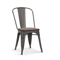 Stoel Lex Donkergrijs - Set van 4 - thumbnail