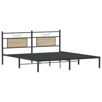 Bedframe zonder matras hout sonoma eikenkleurig 183x203 cm - thumbnail