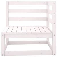 Tuinbank 2-zits massief grenenhout wit - thumbnail