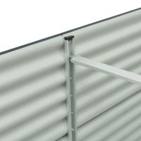 VidaXL Plantenbak verhoogd 240x80x81 cm gegalvaniseerd staal grijs - thumbnail