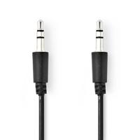 Nedis Stereo-Audiokabel | 3,5 mm Male | 3,5 mm Male | Vernikkeld | 1.00 m | Rond | Zwart | Label - CAGL22005BK10 - thumbnail