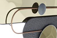 Wanddecoratie DKD Home Decor Grijs Gouden Metaal PVC Modern (96 x 5 x 40,6 cm) - thumbnail