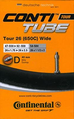 Continental Tour 26 Wide binnenband, 26x1.75/2.5 , ETRTO 47/62-559. 54-584, 40mm hollands ventiel