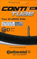 Continental Tour 26 Wide binnenband, 26x1.75/2.5 , ETRTO 47/62-559. 54-584, 40mm hollands ventiel - thumbnail