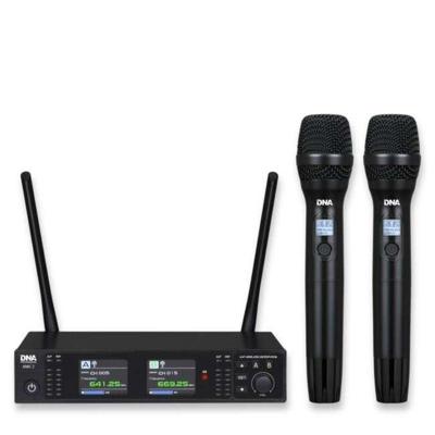 DNA Professional XMIC 2 - dubbele draadloze set met 2 handmicrofoons + ontvanger (518-542 MHz)
