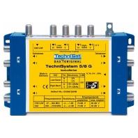 TechniSat Technisystem 5/8 G2, DC-NT Satelliet multiswitch Ingangen (satelliet): 5 (4 satelliet / 1 terrestrisch) Aantal gebruikers: 8