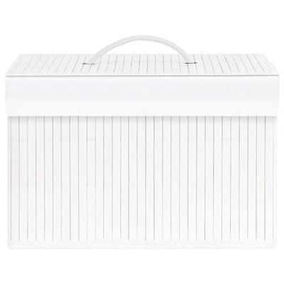 VidaXL Opbergboxen 4 st bamboe wit